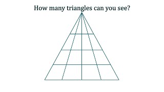 How many triangles can you see? Animated answer - Melissa Maths