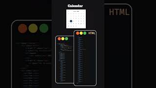 HTML&CSS Calendar #css #programming #html #calendar