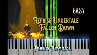 Fallen Down Reprise  Undertale  Easy Piano Tutorial