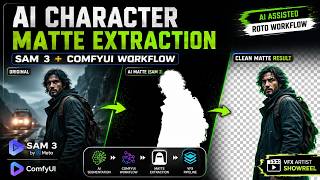 AI Character Matte Extraction with SAM 3 & ComfyUI | AI Rotoscoping VFX Workflow