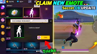 Claim New Emote Zombie Mode Trick 😲 New Character Secret Update Ob44