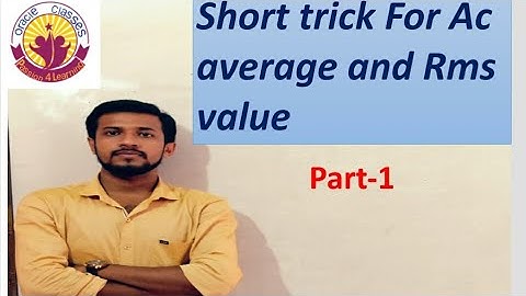 Calculation of Average and Rms Value part-1