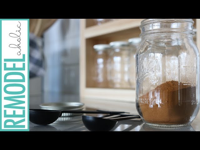 Easy Mason Jar Spice Rack Tutorial