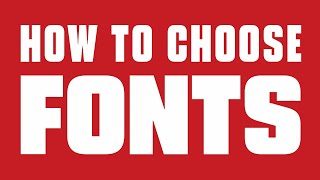 How to choose the best font