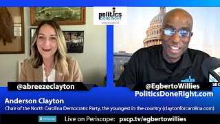 Anderson Clayton, Chair of the North Carolina Democratic Party, is the youngest in the country.