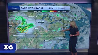 Tracking the chance for strong thunderstorms on Monday with high heat