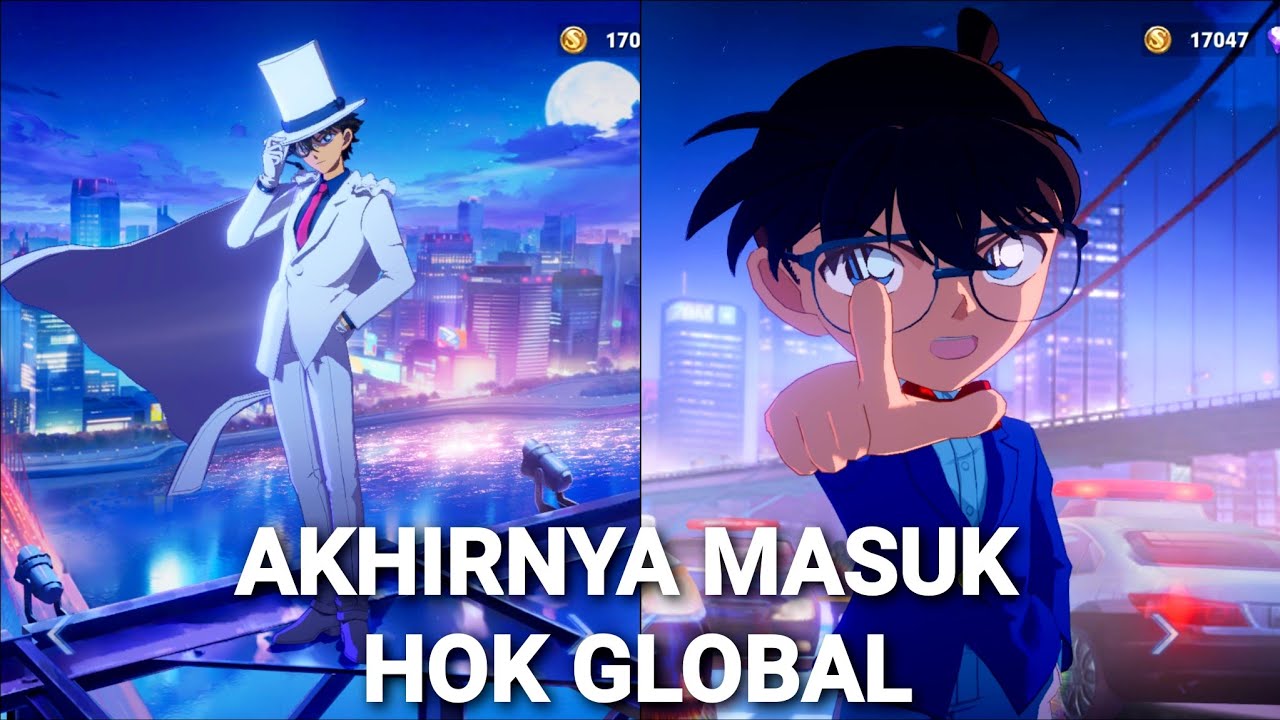 KABAR GEMBIRA DATA SKIN CONAN DAN KAITO KID SUDAH MASUK HONOR OF KINGS GLOBAL