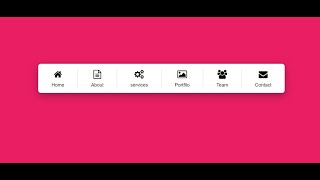 How To Create Navigation Bar With Icon Using Html And CSS   CSS Horizontal Menu Bar with Icons