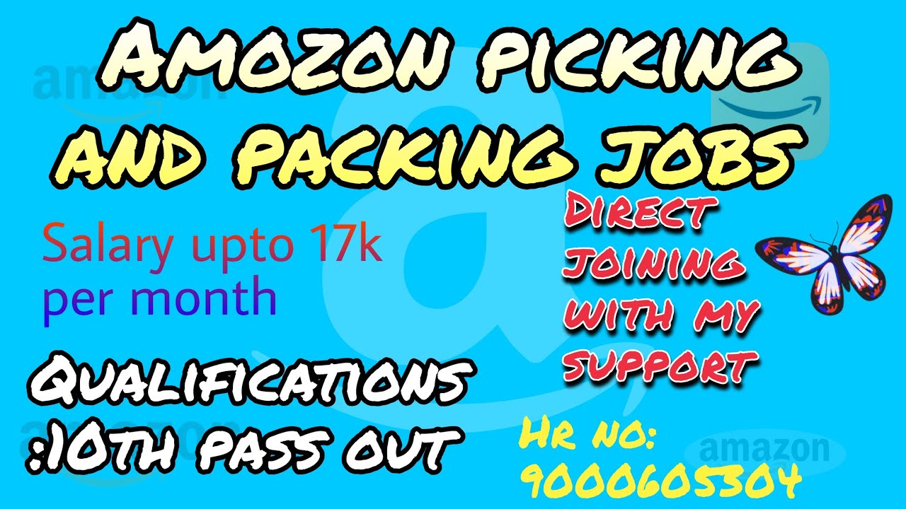 Amazon picking packing jobs salary 17000 in hyderabad with my support 🥳