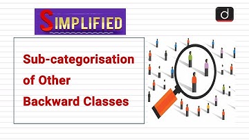 Sub-categorisation of Other Backward Classes - Simplified