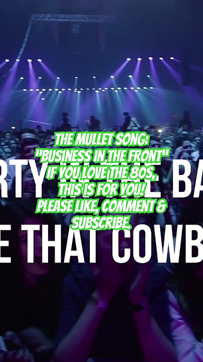 The Mullet Song: Business in the Front (chorus) - The Clarktones #hairmetal #rock #classicrock