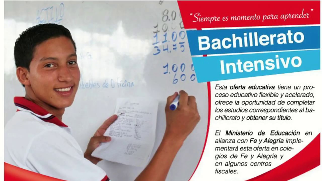 Se Abren Inscripciones Para Bachillerato Intensivo En El Colegio