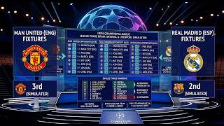 UEFA Champions League Table format Draw | POT 2 Manchester United