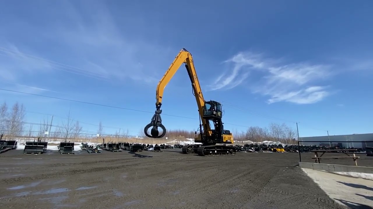 Material Handler With Extended Boom & Scrap Grapple!