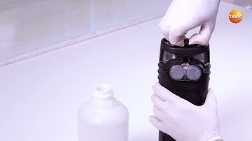 testo 340: Emptying the condensate (6/12) | Be sure. Testo