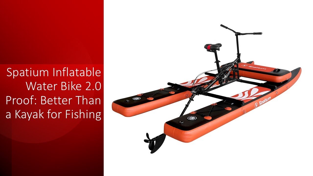 Надувной водный велосипед Spatium 2.0: лучше, чем каяк для рыбалки