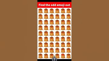 🧠 Emoji IQ Test: 5 Second Challenge! 🧠 #shorts #findtheoddemojigame