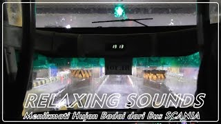 [RELAXING SOUNDS] Heavy Rain and Storm on trip by Rosalia Indah SUPER TOP