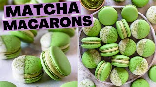 Matcha Macarons - Swiss Method