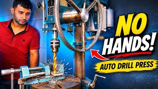 I Turned My Drill Press Into an Automatic Drilling Machine!