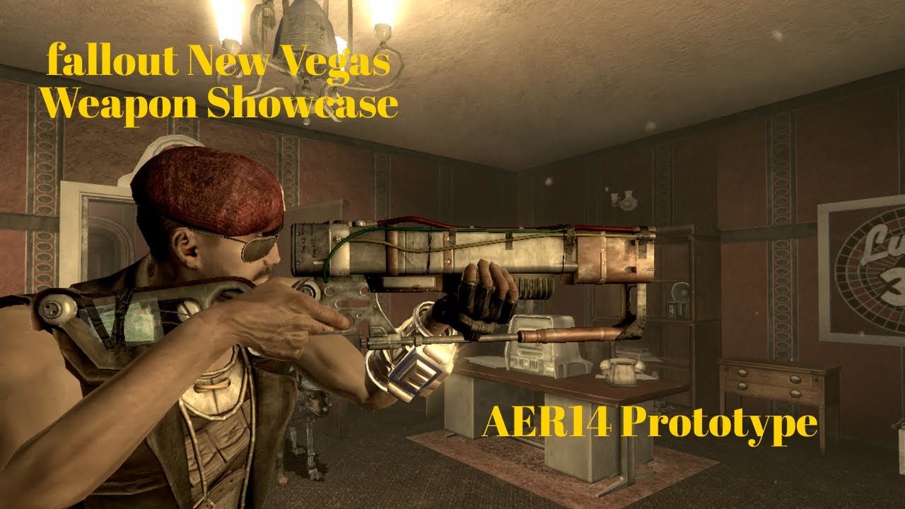 AER14 Prototype Fallout New Vegas Weapon Showcase - YouTube