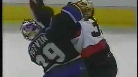 Chris Neil vs Mikko Eloranta ; Felix Potvin vs Jan...
