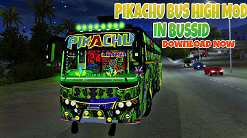 PIKACHU Bus Mod In Bus Simulator Indonesia - Bussid Bus Mod - Bussid Car Mod - Bussid Mod - Bussid