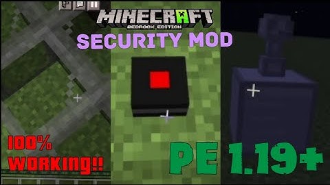 security mod for Minecraft pe 1.19 | security be craft mod