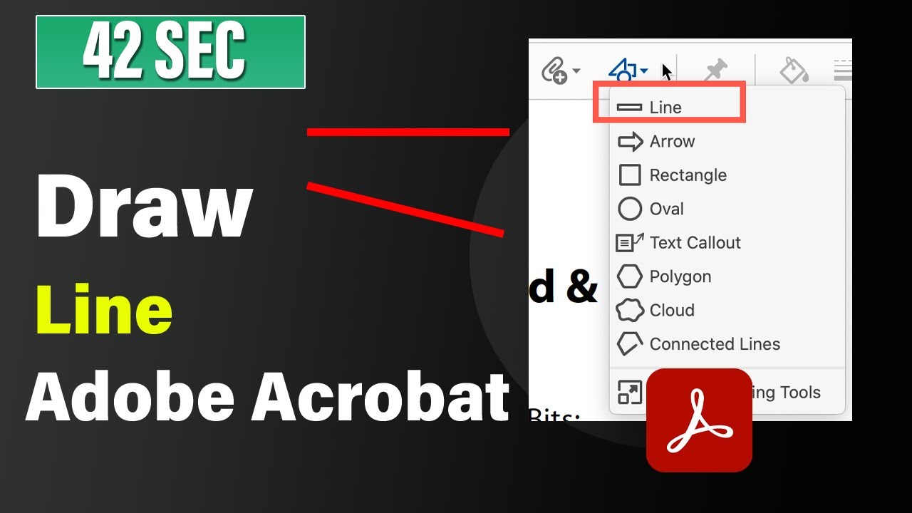 How to draw line in Adobe Acrobat 2026 | Guide - YouTube