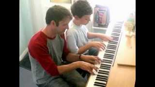 Video thumbnail of "QM2 Pianist - David Read & George Bennett 11yrs - "Wind Beneath My Wings""