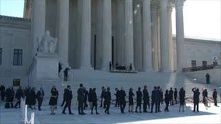 Justice Ginsburg lies in repose at US Supreme Court with outdoor public viewing | AFP