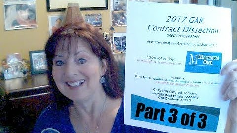 2017 GAR Contract Dissection  - Part 3 of 3