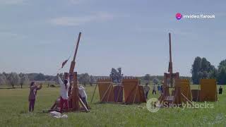 How a Trebuchet Works  Simple Animation