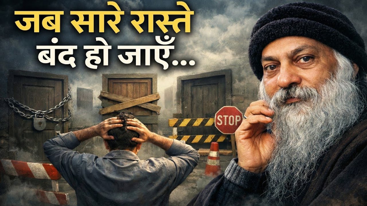 "जब सारे रास्ते बंद हो जाएँ…" | Osho Hindi Speech 