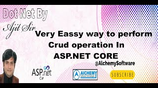 Crud operation in ASP.NET CORE
