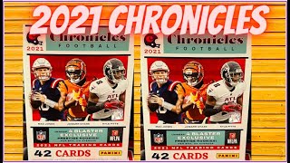 2021 Panini Chronicles Football Blaster Box 🏈 ** Fun Break! Prizm Blacks 🔥