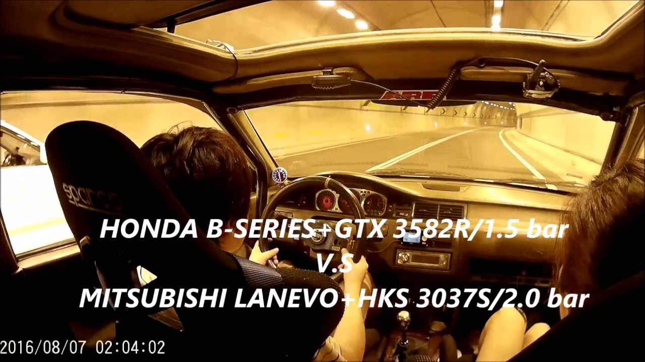 honda b-series GTX3582r turbo V.S LAN EVO HKS 3037s