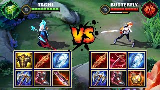 TACHI vs BUTTERFLY | FULL BUILD FIGHT | Arena of Valor /AOV/ROV screenshot 4