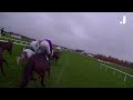 The moment over the last fence is  a jockeys view of the paddy power gold cup at cheltenham