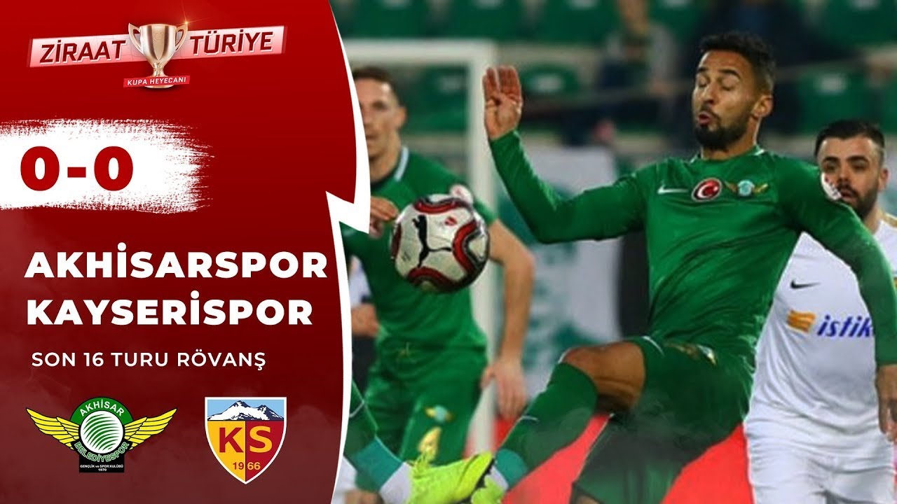 2018-2019 T. Kupası AKHİSARSPOR - KAYSERİSPOR 0-0 Maç Özeti
