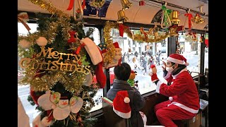 クリスマス電車運行30周年　広島電鉄