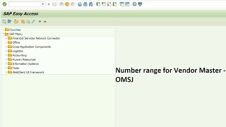 How to create number range for vendor master in SAP MM  || VM 2