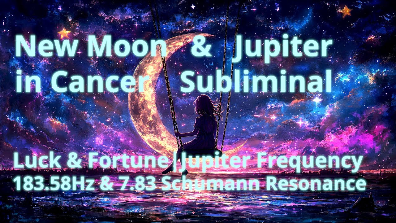 New Buck Moon & Jupiter in Cancer Subliminal: Everything is Wonderful | 183.58Hz & 7.83Hz