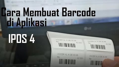 Cara membuat barcode sendiri di aplikasi ipos 4