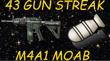 MW3: SOLO 43 Gun Streak M4A1 MOAB on Bakaara! | My YouTube Channel History!