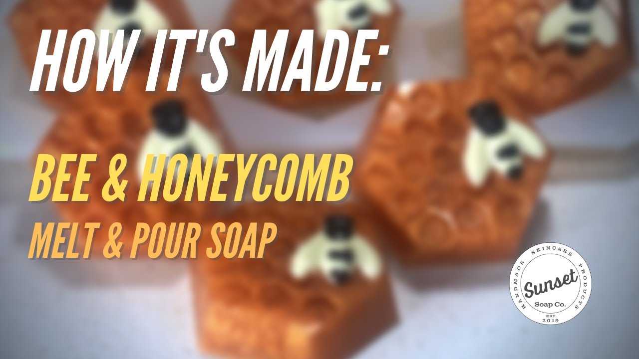 How It's Made - Bee & Honeycomb Soap Un-molding