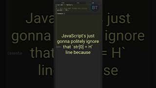 JavaScript Strings Are Immutable (This Tricked Me) #coding