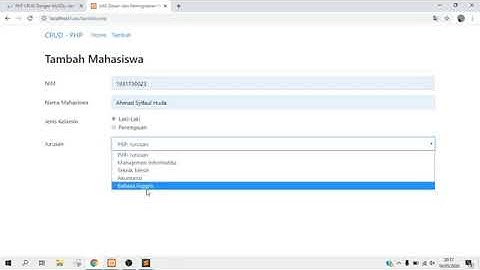 UAS Desain dan Pemrograman Web | Crud - PHP