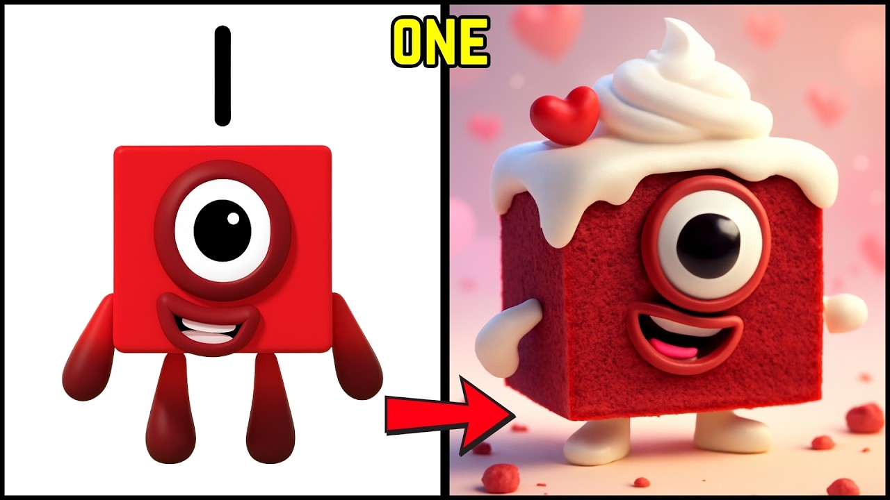 🔢Numberblocks Reimagined as Fast Food Items! 🍔🍟🌭 | Fun & Tasty Learning ...