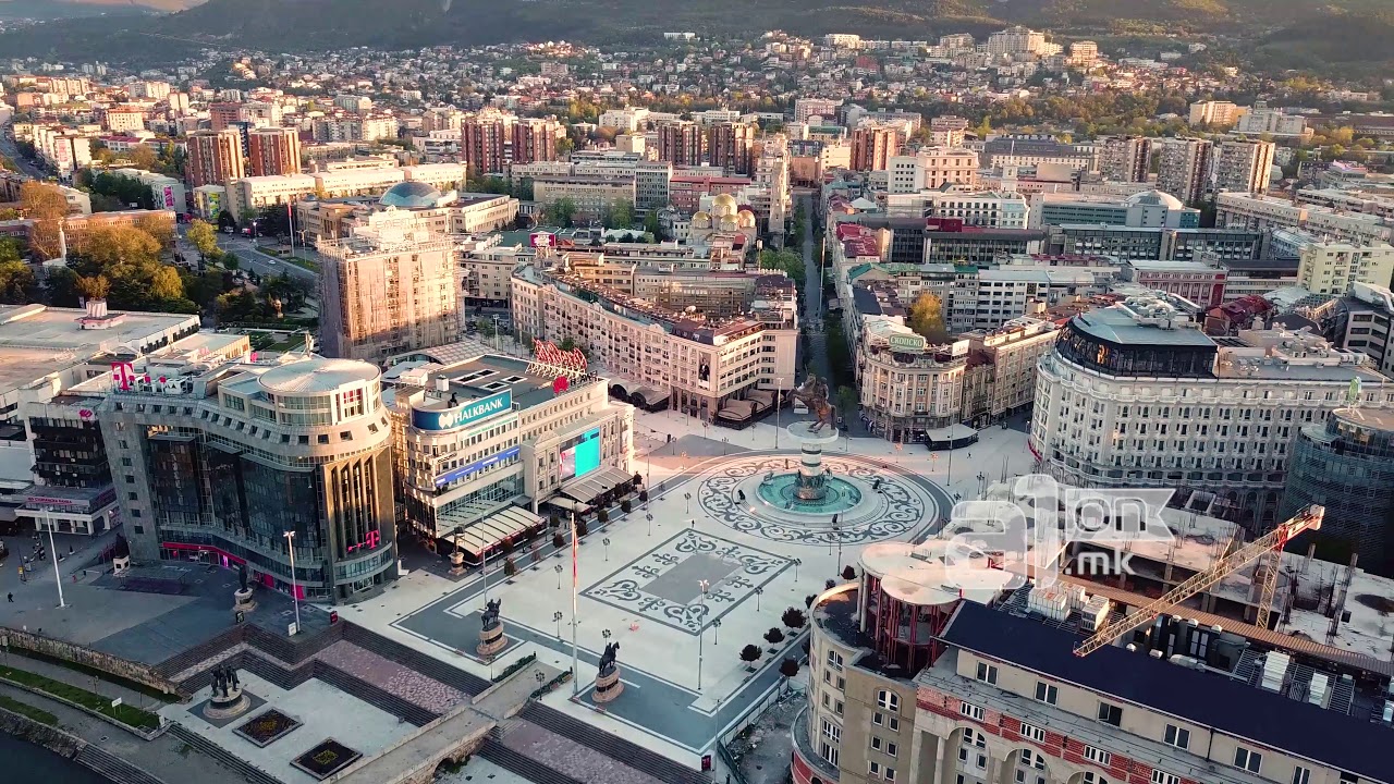 Снимка од дрон: како изгледа Скопје за време на најдолгиот полициски час